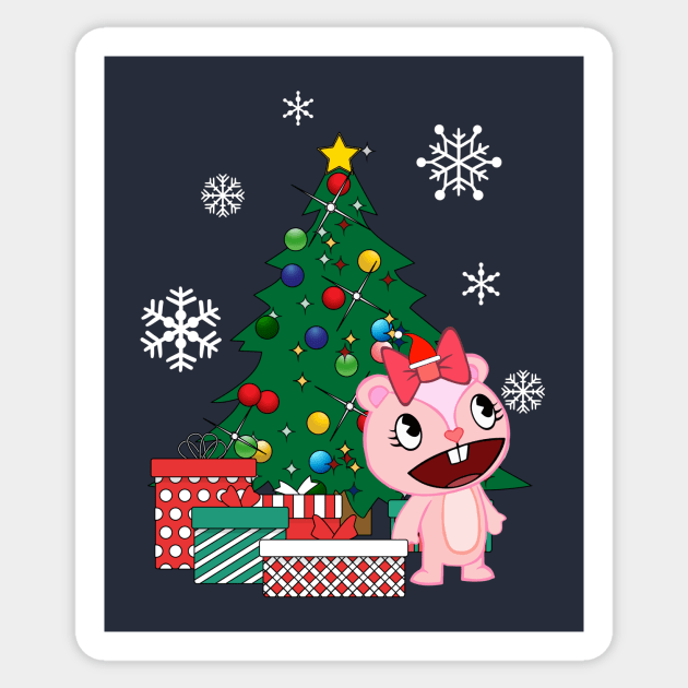 Giggles Around The Christmas Tree Happy Tree Friends Sticker by Nova5